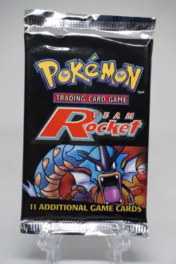 21.00g Pokemon Team Rocket Unlimited Booster Pack Factory Sealed WOTC 2000 - Image 2