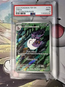 PSA 9 Arbok 176/162 Temporal Forces Pokemon TCG Illustration Rare - Image 1