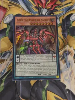 YU-GI-OH D/D/D Zero Doom Queen Machinex Ultra Rare DOOD-EN003 Nm - Image 1