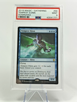 PSA 9 - TEMPEST DJINN - Dominaria - MTG Magic the Gathering Card Slab - Image 1