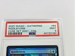 PSA 9 FOIL - RIDDLEFORM - Core Set 2021 - MTG Magic the Gathering Card Slab - Image 2
