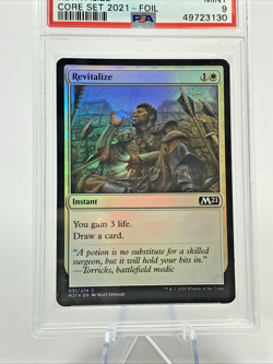 PSA 9 FOIL - REVITALIZE - Core Set 2021 - MTG Magic the Gathering Card Slab - Image 3