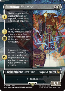 Summon: Yojimbo (Borderless Woodblock) Final Fantasy Commander NM CARD ABUGames - Image 1