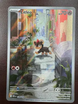 Litleo 139/132 Illustration Rare Pokemon Card Mega Evolutions - English TCG - Image 1