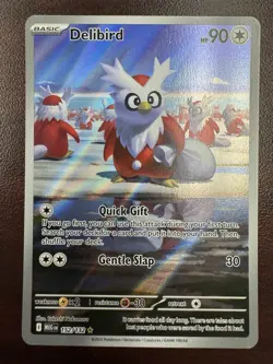 Pokemon Delibird 152/132 Mega Evolution Illustration Rare Card NM - Image 1
