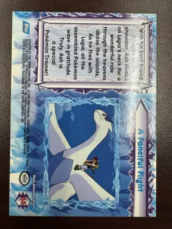 “Pokemon the Movie 2000” Topps Card - A Fanciful Flight Non Holo Blue Logo LP+ - Image 2
