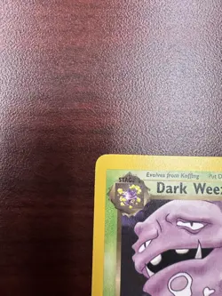 Pokemon Dark Weezing TCG Non-Holo Card 31/82 1st Edition Rare LP+ - Image 3