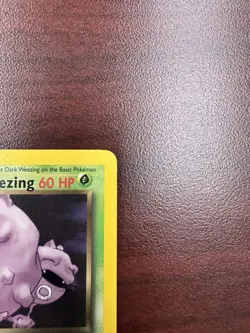Pokemon Dark Weezing TCG Non-Holo Card 31/82 1st Edition Rare LP+ - Image 4