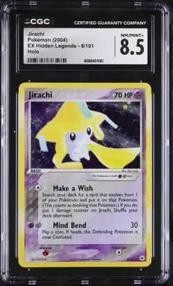 CGC 8.5 Jirachi 2004 EX Hidden Legends 8/101 Holo Pokemon Card - Image 1