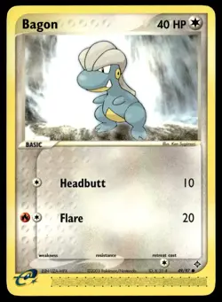 Bagon 49/97 Dragon Common English Pokemon Card - Image 1