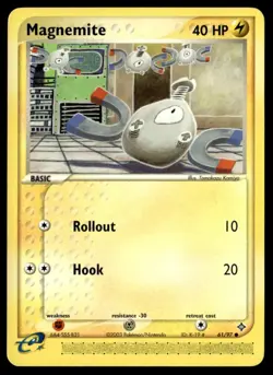 Magnemite 61/97 Dragon Common English Pokemon Card - Image 1