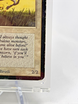 VINTAGE ALPHA - Pearled Unicorn MTG Magic the Gathering Card in Magnetic Holder - Image 4