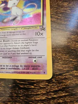 Pokemon TCG Black Star Promo Holo Card Mew #9 LP-MP - Image 3