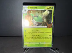 Sinistcha 022 2024 Pokemon Trick or Trade TWM Cosmos Holo DOUBLE SWIRL Card NM+ - Image 1