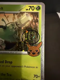 Sinistcha 022 2024 Pokemon Trick or Trade TWM Cosmos Holo DOUBLE SWIRL Card NM+ - Image 3