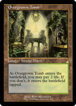 Overgrown Tomb (Retro Frame) Ravnica Remastered NM Land Rare MAGIC CARD ABUGames - Image 1