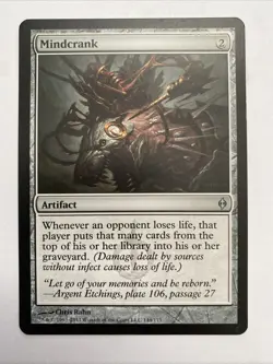 Mindcrank New Phyrexia Magic The Gathering MTG Card LP - Image 1