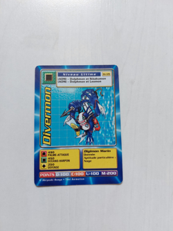 Divermon Carte Digimon Francais Bandai 1999 Bo-126 Serie 3 French Card - Image 1