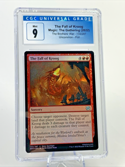 CGC 9 - THE FALL OF KROOG The Brothers' War FOIL Graded MTG Magic the Gathering - Image 1