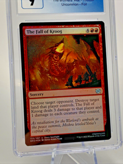 CGC 9 - THE FALL OF KROOG The Brothers' War FOIL Graded MTG Magic the Gathering - Image 3