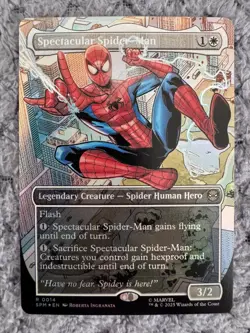 Spectacular Spider-Man (Borderless) Marvel's Spider-Man Magic MTG FOIL - Image 1