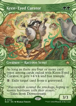 Keen-Eyed Curator - Foil Extended Art Showcase BLB NM MTG - Image 1