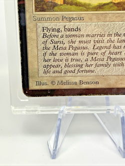 VINTAGE ALPHA - Mesa Pegasus - MTG Magic the Gathering 1993 Card in Holder - Image 3