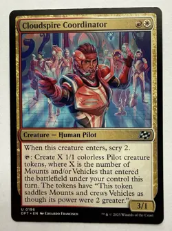 x1 Cloudspire Coordinator DFT Aetherdrift MTG 196 UNCOMMON M/NM 1x - Image 1