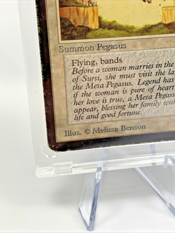VINTAGE ALPHA - Mesa Pegasus - MTG Magic the Gathering 1993 Card in Holder - Image 3