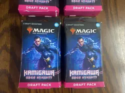 Magic The Gathering MTG Kamigawa Neon Dynasty Draft Pack 3 Draft Booster X4 Lot - Image 2
