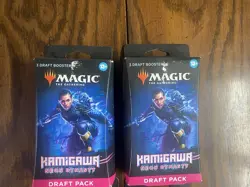 Magic The Gathering MTG Kamigawa Neon Dynasty Draft Pack 3 Draft Booster X4 Lot - Image 3