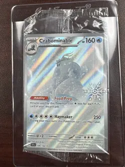 Crabominable 149/142 SEALED Snowflake Stamped Promo Pokemon Holiday Calendar NM - Image 1