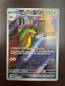 Pokemon Mega Evolution Gumshoos Illustration Rare 153/132 - Image 1