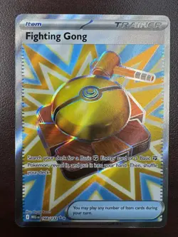 Fighting Gong Full Art Ultra Rare 168/132 Pokemon Mega Evolution English - Image 1