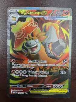 Pokemon TCG Mega Evolution Mega Camerupt EX 156/132 Ultra Rare - Image 1