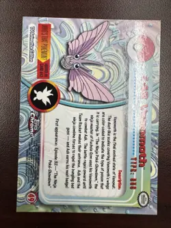 #49 Topps Chrome 2000 Venomoth Pokemon TV Animation Series 1 - Image 2