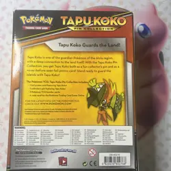 POKEMON TCG Tapu Koko Pin Collection Factory Sealed Box-3 Booster Packs,Pin,Foil - Image 2