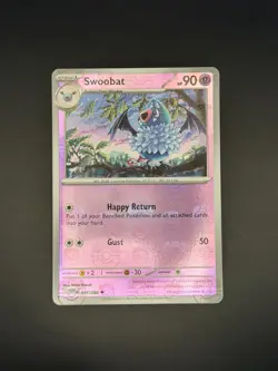 Swoobat (Master Ball Pattern) 037/086 Sv: White Flare Holo Pokemon TCG English - Image 1
