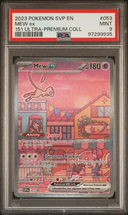 2023 POKEMON SVP BLACK STAR PROMO 151 ULTRA-PREMIUM COLLECTION MEW EX PSA 9 #053 - Image 1
