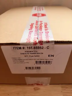 POKEMON TCG SV08 SURGING SPARKS SEALED ELITE TRAINER BOX ETB CASE - Image 1