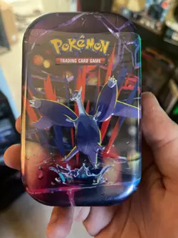 Pokemon Mega Heroes Mini Tin - 1 Sealed Tin From The Assortment 2 Booster Packs - Image 1