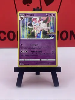Sylveon 035/078 Pokemon GO Pokemon TCG Holo Rare 2022 LP - Image 2