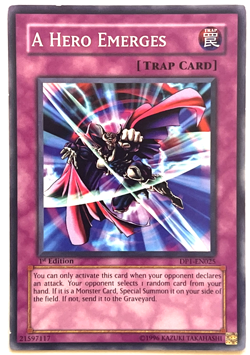 YuGiOh! - A Hero Emerges - DP1-EN025 - 1st Edition - Common - Image 1