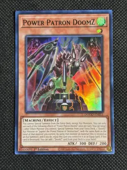 YuGiOh! - Power Patron DoomZ DOOD-EN011 Super Rare 1st Edition Near Mint - Image 1