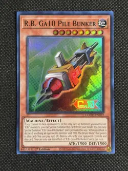 YuGiOh! - R.B. Ga10 Pile Bunker DOOD-EN092 Super Rare 1st Edition Near Mint - Image 1