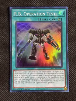 YuGiOh! - R.B. Operation Test DOOD-EN094 Super Rare 1st Edition Near Mint - Image 1