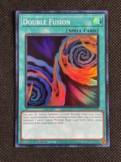 YuGiOh! - Double Fusion DOOD-EN100 Super Rare 1st Edition Near Mint - Image 1