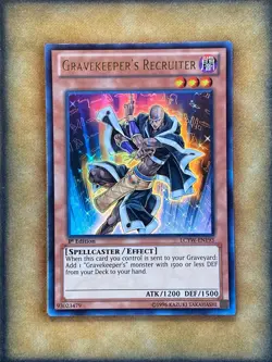 Yugioh Gravekeeper’s Recruiter LCYW-EN193 Ultra Rare 1st Ed LP - Image 1