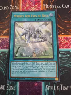 Yugioh Wishes for Eyes of Blue SDWD-EN042 Ultra Rare 1st Edition Near Mint - Image 1