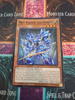 Yugioh Neo Kaiser Sea Horse SDWD-EN004 Super Rare 1st Edition Near Mint - Image 1